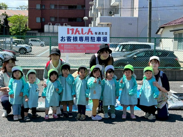 福島県商工信用組合さんで種植え（ほし組）
